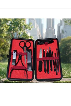 Manikür Pedikür Seti 12 Parça El Ayak Tırnak Bakımı Tırnak Makası Profesyonel Full Set