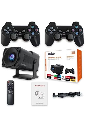X12PLUS ANDROİD PROJEKTÖR + GAME PROJECTOR ULTRA HD 4K EV SİNEMA YANSITMA OYUN PROJEKSİYON CİHAZI