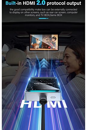 Kablosuz Carplay Android Auto Box Türkçe Dil 2 Gb Ram 16 Gb Rom 3 in 1 Wifi Hdmi Bt