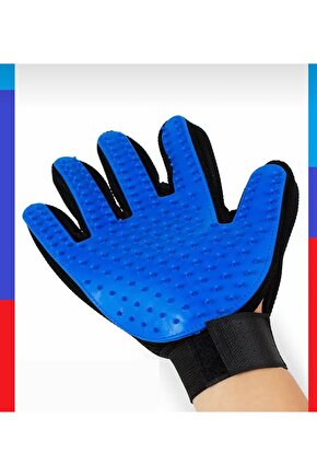 KEDİ TÜY TOPLAMA ELDİVENİ MAVİ LASTİKLİ