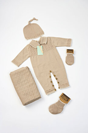 Yeni Doğan 5li Triko Tulum Set