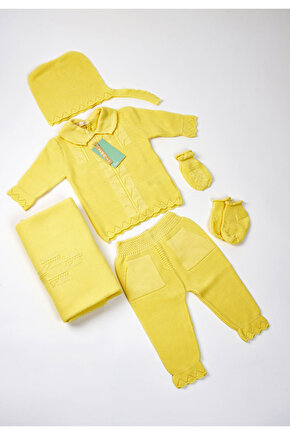 Yeni Doğan 5li Triko Tulum Set