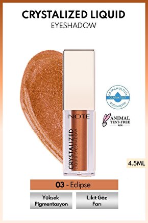 Crystalized Liquid Eyeshadow Likit Metalik Göz Farı - 03 Eclipse