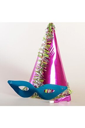 3lü Yılbaşı Katyon Set (şapka, Düdük, Maske)