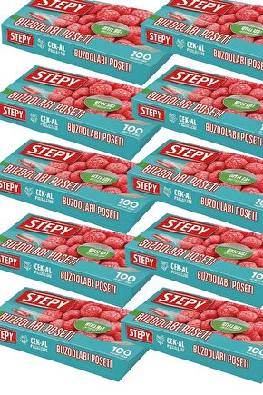 Buzdolabı Poşeti Orta Boy 100 Adet Çek-al 10 LU PAKET