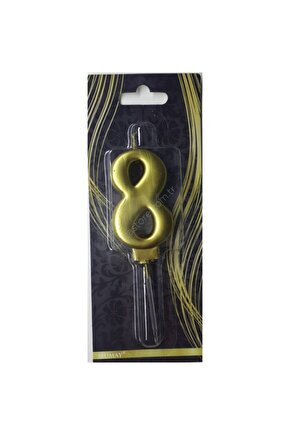 8 Rakam Gold Altın Mum