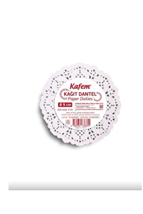 Kağıt Dantel Bardak Altlığı 100 Adet 9 Cm Çay Bardağı Altı Sunum Kağıdı