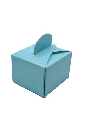 Lokum Kutusu - Küp - Mavi 50li