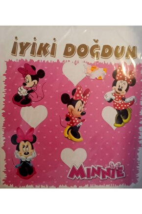 Minnie Mouse Temalı Banner Flama