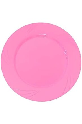 Pembe Kristal Mika Tabak 6 Adet