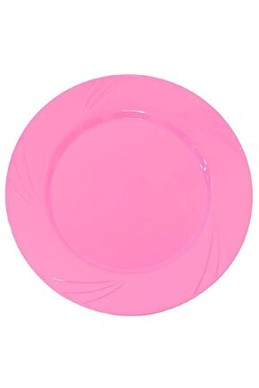 Pembe Kristal Mika Tabak 6 Adet