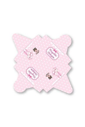 Hoşgeldin Bebeğim Pembe Lokum Ve Şekerleme Kutusu 50li