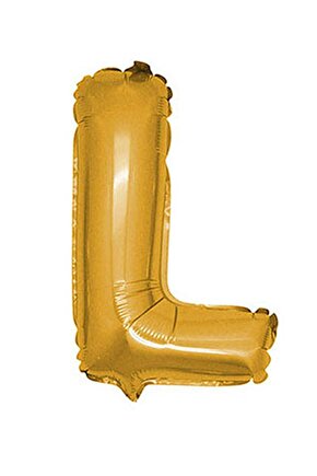 L Harf Gold Folyo Balon Harfli Balon 100 Cm Dev Boy