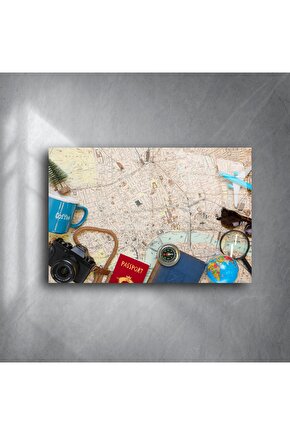 Retro Seyahat Temalı Duvar Posteri