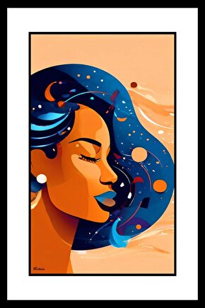 Latin Kadın Digital Art ( ÇERÇEVESİZ - ÇERÇEVE YOKTUR ) ( ULTRA HD ) FOLYO AFİŞ - POSTER