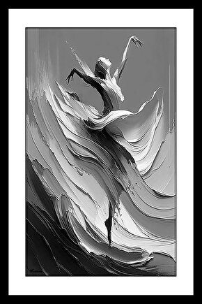Yağlıboya Balerina Digital Art ( ÇERÇEVESİZ - ÇERÇEVE YOKTUR ) ( ULTRA HD ) FOLYO AFİŞ - POSTER
