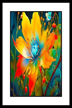 Tomurcuk Çiçekleri Digital Art ( ÇERÇEVESİZ - ÇERÇEVE YOKTUR ) ( ULTRA HD ) FOLYO AFİŞ - POSTER