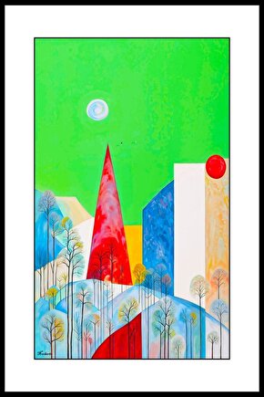 Renkli Duvarlar Digital Art ( ÇERÇEVESİZ - ÇERÇEVE YOKTUR ) ( ULTRA HD ) FOLYO AFİŞ - POSTER