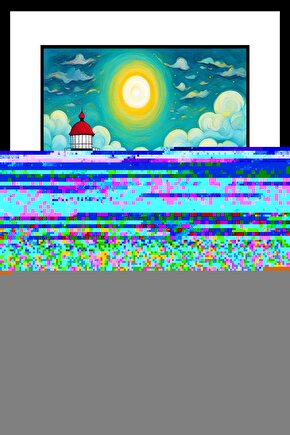 Deniz Feneri ve Manzarı Digital Art ( ÇERÇEVESİZ - ÇERÇEVE YOKTUR ) ( ULTRA HD ) FOLYO AFİŞ - POSTER