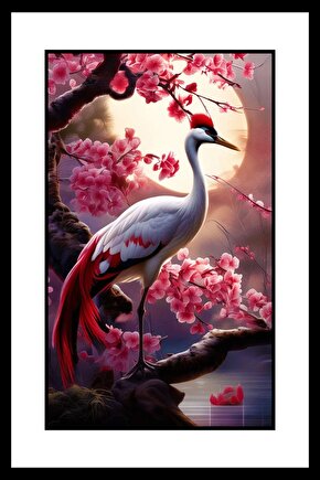 Hüzünlü Balıkçıl Digital Art ( ÇERÇEVESİZ - ÇERÇEVE YOKTUR ) ( ULTRA HD ) FOLYO AFİŞ - POSTER