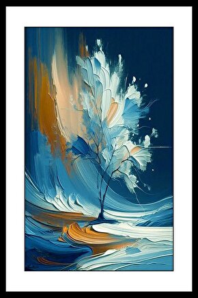 Yağlıboya Ağaç Digital Art ( ÇERÇEVESİZ - ÇERÇEVE YOKTUR ) ( ULTRA HD ) FOLYO AFİŞ - POSTER