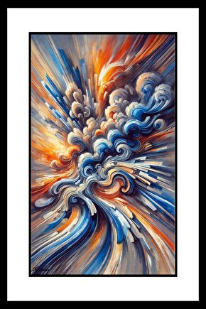 Soyut Bulutlar Digital Art ( ÇERÇEVESİZ - ÇERÇEVE YOKTUR ) ( ULTRA HD ) FOLYO AFİŞ - POSTER