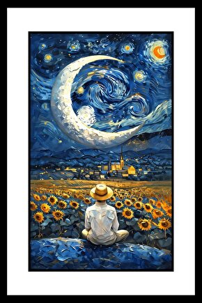 Düşünceli Adam Digital Art ( ÇERÇEVESİZ - ÇERÇEVE YOKTUR ) ( ULTRA HD ) FOLYO AFİŞ - POSTER