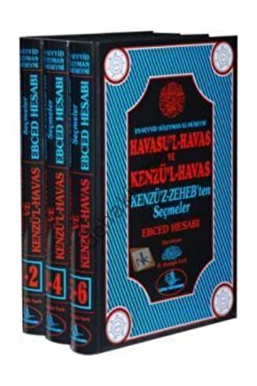 Havasul-havas Ve Kenzül-havas Ebced Hesabı (1-6 Cilt  3 Kitap Takım)