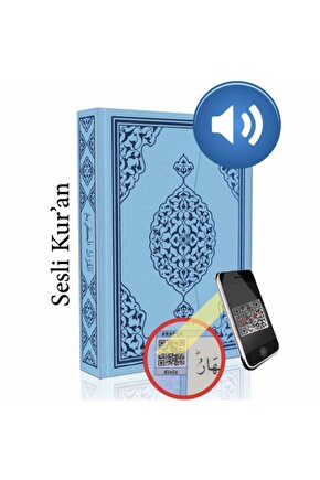 Kuranı Kerim Bilgisayar Hatlı Mavi Renk Rahle Boy