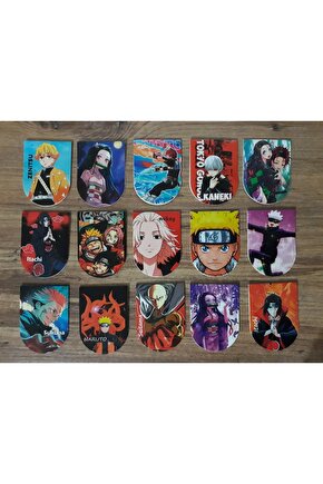 Anime Manga 15 Adet Kitap Ayracı Seti
