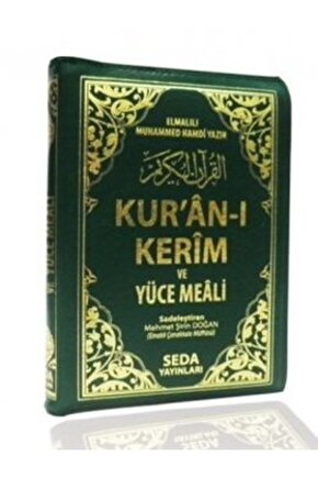 Kuranı Kerim ve Meali Çanta Boy Kılıflı Fermuarlı Kod:147