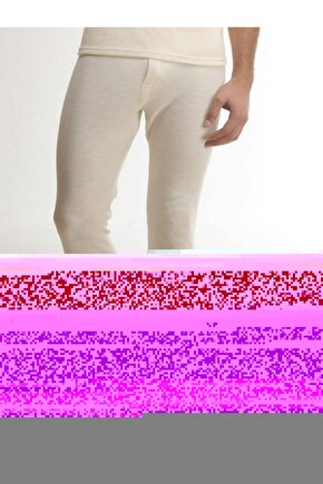 Erkek krem  Yün Alt Içlik % 75 Yün 25 Akrılık