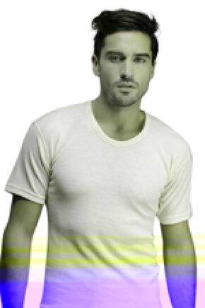 Kısa Kollu Erkek Içlik | Krem