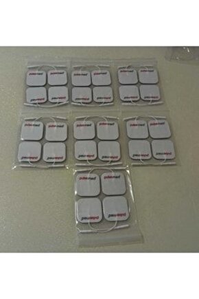 Kablolu Yedek Elektrot 5x5 Tens Pedi 4 Lü ( 7 Paket )-- Tens Cihazı