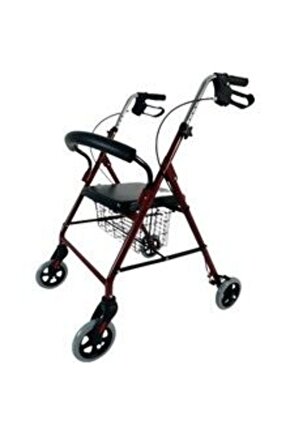 Rr-01 Katlanabilir Alüminyum Rolatör Kırmızı