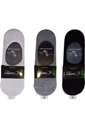 Comfort 3 Çift Dikişsiz Bambu Babet Çorap