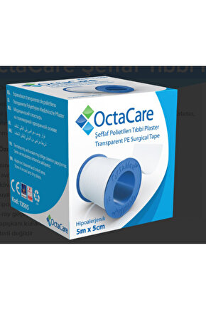 OctaCare Şeffaf Tıbbi Plaster(PE) 5 m x 5 cm 1 Adet