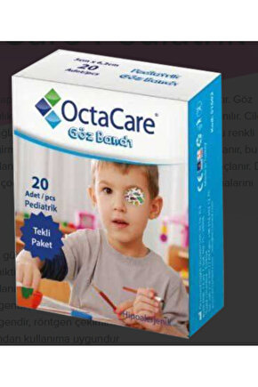 OctaCare Pediatrik Göz Pedi Erkek 5 cm x 6,2 cm 20 Adet