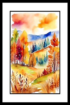 Selvi Ağaçları Digital Art ( ÇERÇEVESİZ - ÇERÇEVE YOKTUR ) ( ULTRA HD ) FOLYO AFİŞ - POSTER