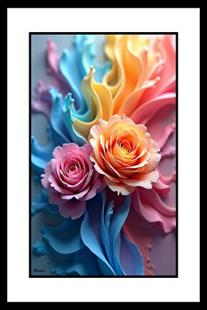 Suluboya Kabartma Digital Art ( ÇERÇEVESİZ - ÇERÇEVE YOKTUR ) ( ULTRA HD ) FOLYO AFİŞ - POSTER