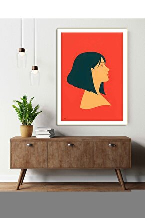 Masum Kadın Digital Art ( ÇERÇEVESİZ - ÇERÇEVE YOKTUR ) ( ULTRA HD ) FOLYO AFİŞ - POSTER