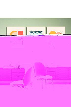 Matisse - Boho - Art Deco - Soyut - Doğa ( 3 lü Çerçevesiz ) Poster - Afiş - Tablo KR2C01243