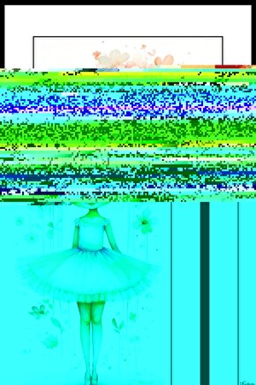 Minik Balerin Kız Digital Art ( ÇERÇEVESİZ - ÇERÇEVE YOKTUR ) ( ULTRA HD ) FOLYO AFİŞ - POSTER