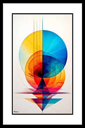 Soyut Mavi Yolculuk Digital Art ( ÇERÇEVESİZ - ÇERÇEVE YOKTUR ) ( ULTRA HD ) FOLYO AFİŞ - POSTER