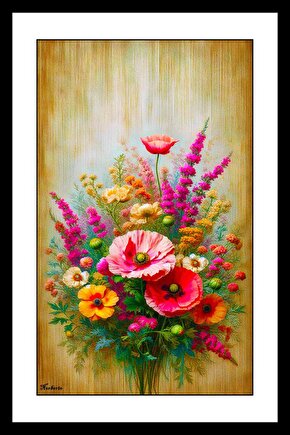 Kan Çiçekleri Digital Art ( ÇERÇEVESİZ - ÇERÇEVE YOKTUR ) ( ULTRA HD ) FOLYO AFİŞ - POSTER