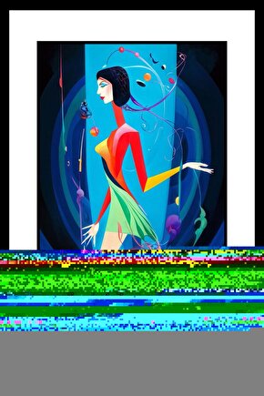 Gotik Kız Digital Art ( ÇERÇEVESİZ - ÇERÇEVE YOKTUR ) ( ULTRA HD ) FOLYO AFİŞ - POSTER