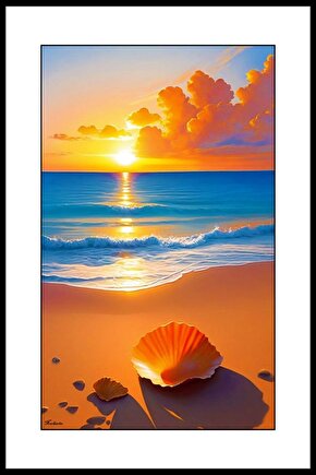 Gün Batarken Digital Art ( ÇERÇEVESİZ - ÇERÇEVE YOKTUR ) ( ULTRA HD ) FOLYO AFİŞ - POSTER