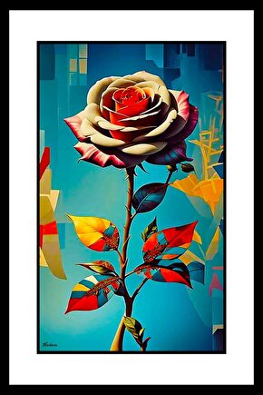 Kuruyan Gül Digital Art ( ÇERÇEVESİZ - ÇERÇEVE YOKTUR ) ( ULTRA HD ) FOLYO AFİŞ - POSTER