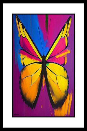 Kahverengi Kelebek Digital Art ( ÇERÇEVESİZ - ÇERÇEVE YOKTUR ) ( ULTRA HD ) FOLYO AFİŞ - POSTER