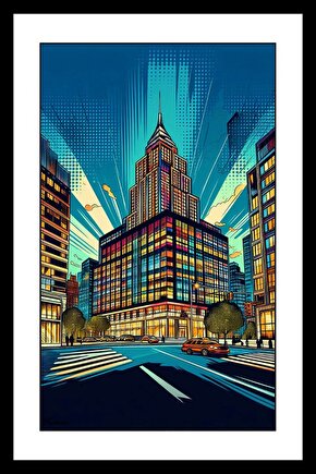 Dört Yol Ağzı Digital Art ( ÇERÇEVESİZ - ÇERÇEVE YOKTUR ) ( ULTRA HD ) FOLYO AFİŞ - POSTER